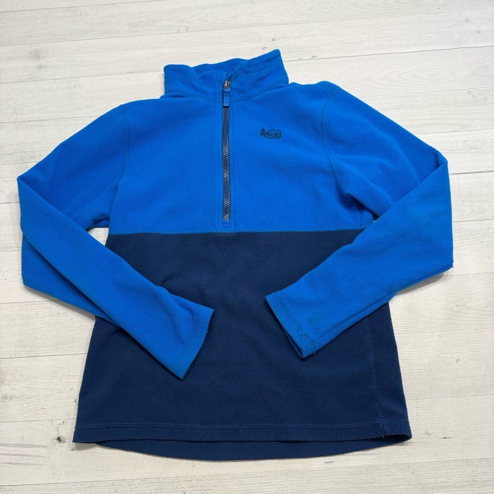 REI‎ kids blue fleece pullover large 14/16